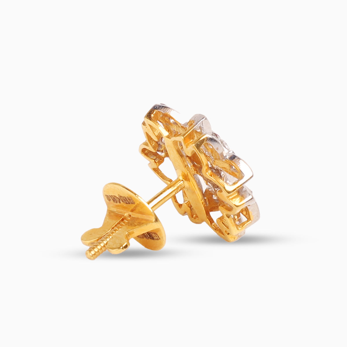 2ထပ်ခြယ်ပန်းပွင့်စိန် | Full Bloom Earrings