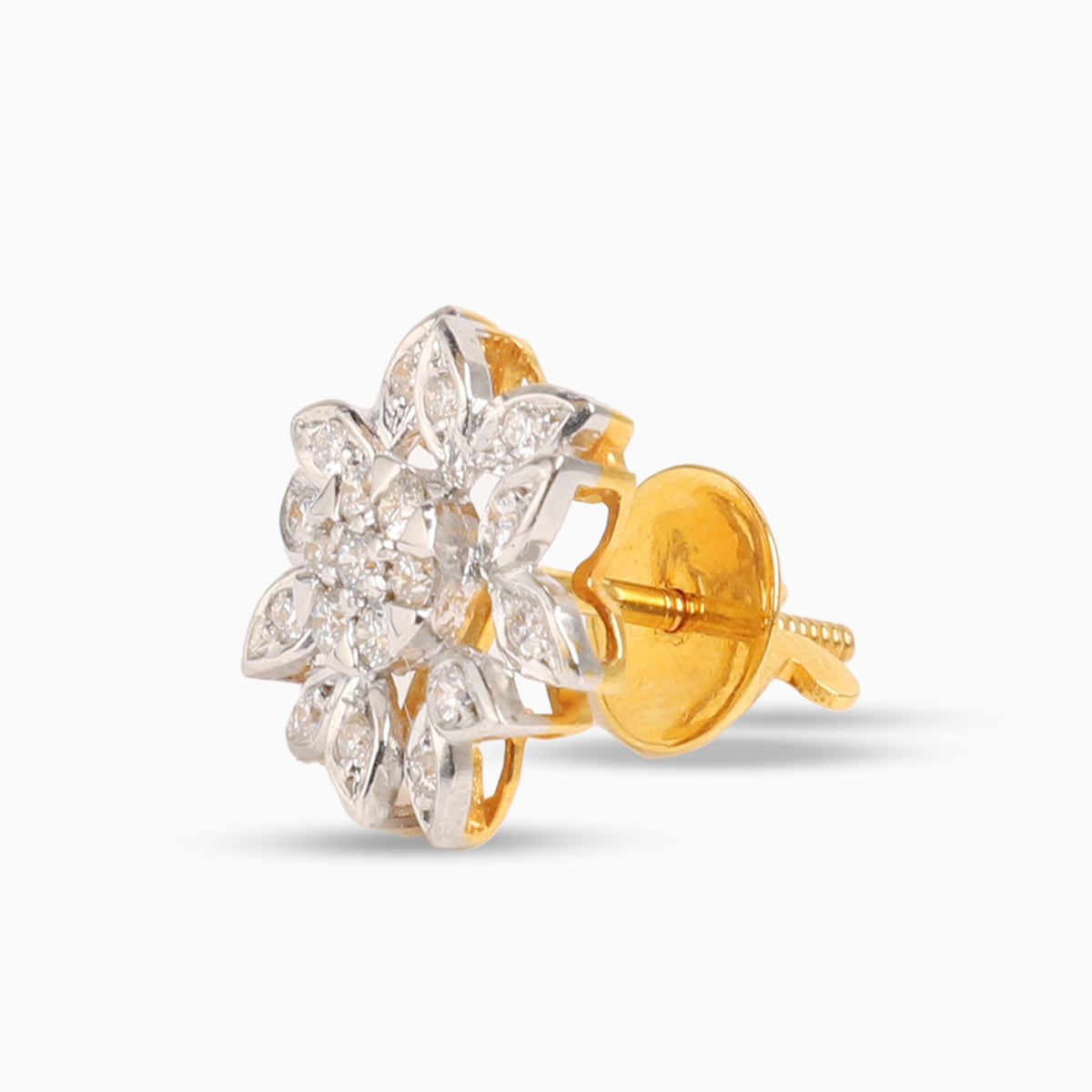 2ထပ်ခြယ်ပန်းပွင့်စိန် | Full Bloom Earrings