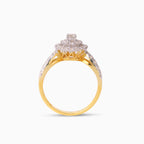 နှစ်ထပ်ခြယ် နံဘေး2တန်းပါ | Double Halo Ring